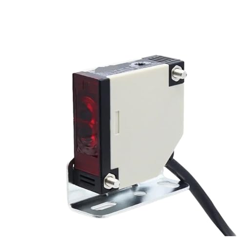 Interrupteur photoélectrique E3JK-DS bleu pour automatiser un convoyeur industriel
