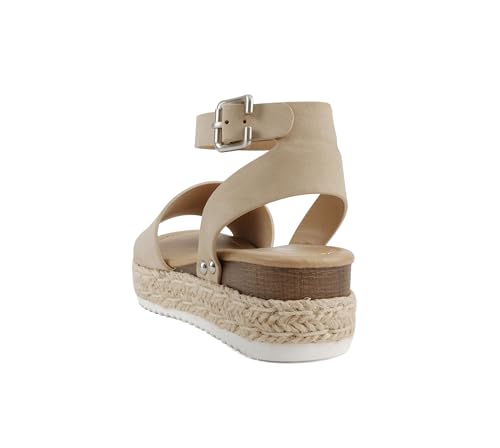 Image of Soda Little Kids /Children /Girls Topic-IIS Espadrille Flatform Wedge Open Toe Sandals