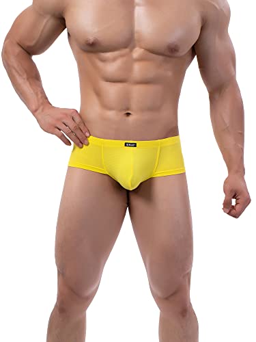 iKingsky Men's Cheeky Boxer Briefs Sexy T-Back Mens Underwear Breathable Stretch Mini Cheek Thong Under Panties for Men2