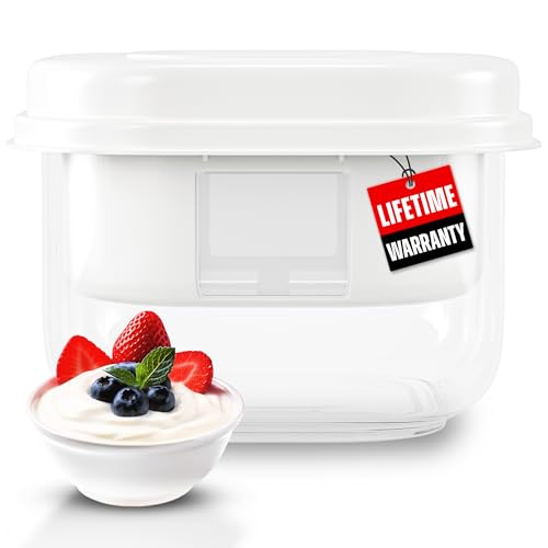 Ultimate Greek Yogurt Strainer - Make Delicious Homemade Yogurt with MORE PROTEIN AND LESS SUGAR - Fine Mesh Nylon Greek Yogurt Maker - 100% BPA Free & Dishwasher Safe with Large 2.3 Quart Capacity