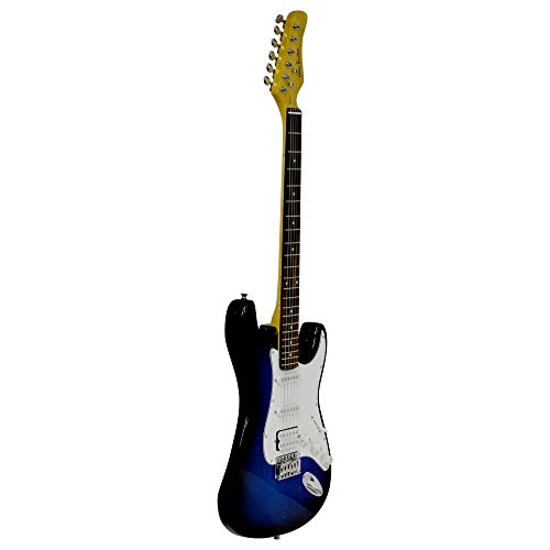 Glen Burton Ge101Bco-Bls Electric Guitar Stratocaster-Style Combo With Accessories And Amplifier, Blueburst #TOP4
