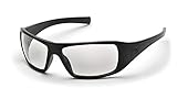 Pyramex Goliath Safety Eyewear, Black Frame, Clear Anti-Fog Lens