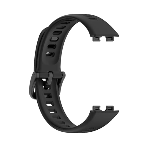 Correa de silicona para Band 11 pulsera de repuesto resistente negra 4
