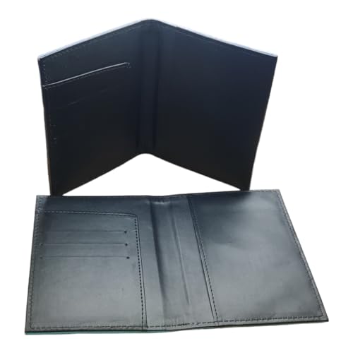 Image of Synthetic Leather Unisex Lightweight Magnetic Closure Passport Covers (Brown and Golden)
