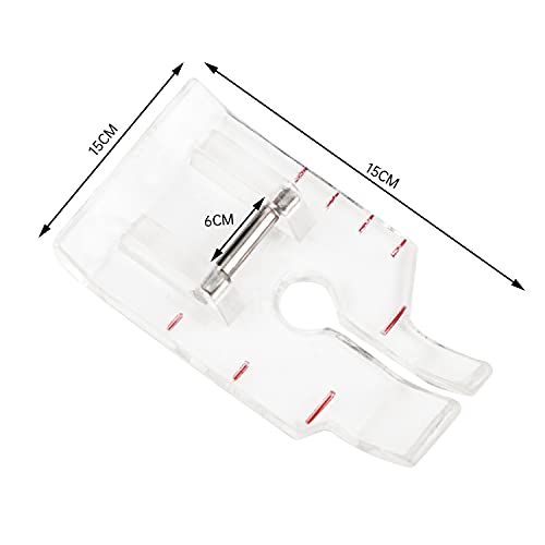 Pie Prensatela Transparente 1/4 pulg Para Máquina de Coser miniatura 2