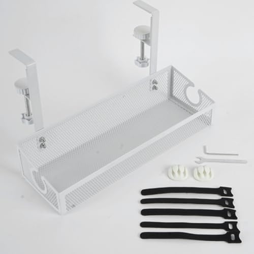 Organizador y Bandeja para Gestión de Cables bajo escritorio miniatura 2