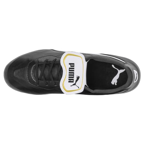PUMA PUMA Men's KING TOP FIRM GROUND Soccer Cleat, Puma Black-Puma White, 11