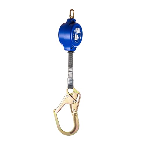 Image of Palmer Safety SRD 11 FT. Self Retracting Lifeline I Lightweight SRL with Construction Web Steel Rebar Hook I OSHA ANSI Industrial Roofing Tool Personal Fall Arrest Protection Safety Yoyo