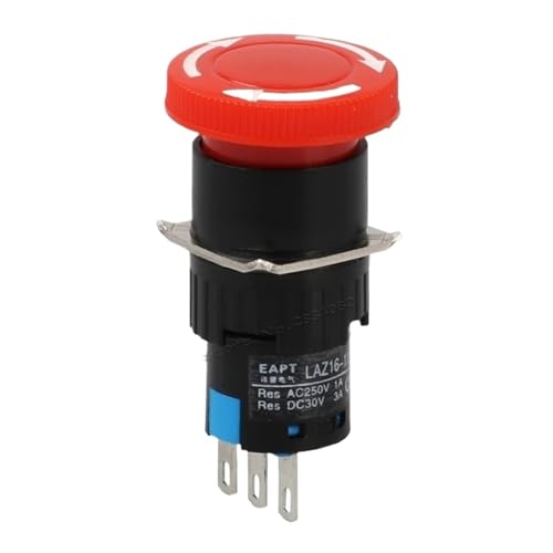 Arrêt d'urgence 16mm pour sécuriser machine outil à verrouillage automatique