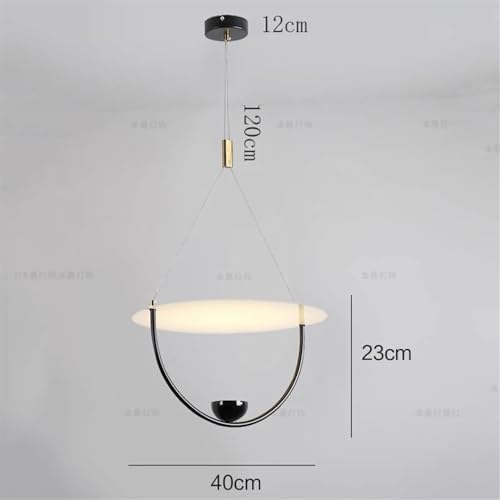 Plafonnier LED noir pour sublimer vos repas de salle à manger