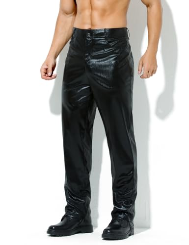 Arjen Kroos Mens Metallic Shiny Disco Pant Sequin Leg Trousers 70s/80s Party Rave Pants3