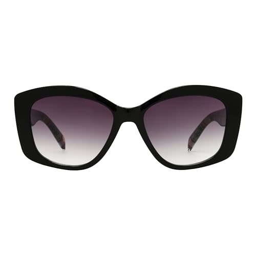 Nine West Women's Anaïs Butterfly Sunglasses, Black, 55 mm2