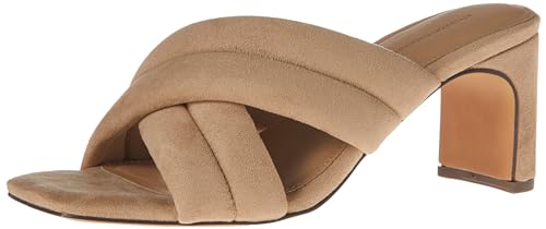 Amazon Essentials Women's Crossover Block Heeled Mules Sandal with Padded Straps and Memory Foam...
