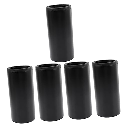 Cabilock 5pcs Stainless Steel Can Cooler Universal Beverage Can Holder for 12oz Beer Soda Insulated Beer Bottle Cover for Outdoor Home Ktv Barbecue