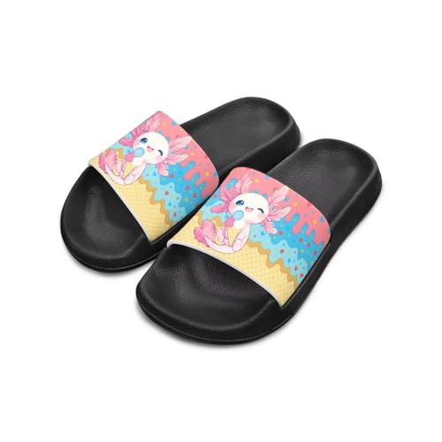 Image of Boy & Girls Slide Sandals Kids Shower Shoes Non Slip Summer Slippers Beach Sandals