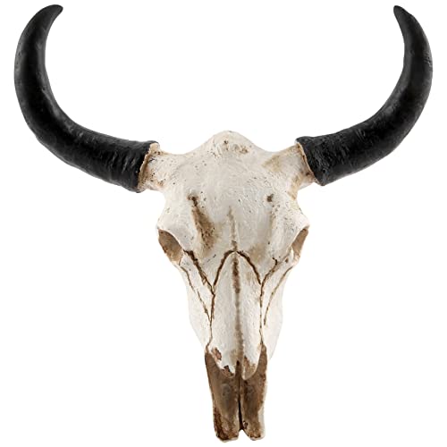 Tête de vache Longhorn en résine décorative pour décoration murale suspendue - 2