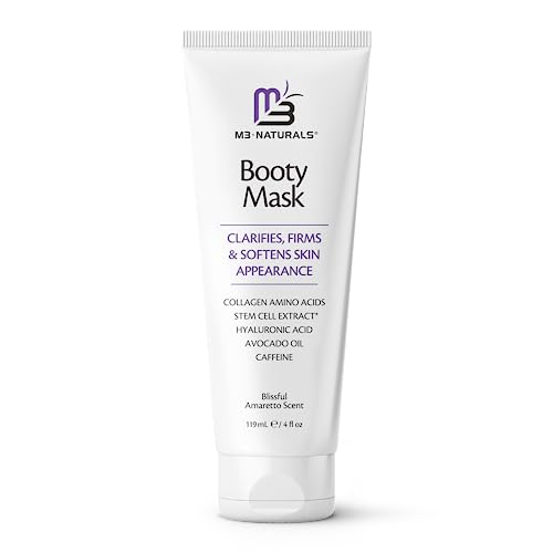 Retexturizing Booty Mask for Cellulite - Anti Cellulite Cream for Thighs and Butt Fast Acting Formula with Caffeine & Collagen - Moisturizing Toning Butt Mask for Loose Uneven & Crepey Skin, 4 fl oz