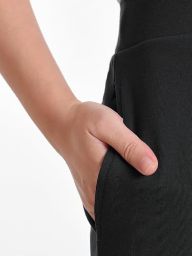 Women's Petite Knit Pants Pull On with Pockets3