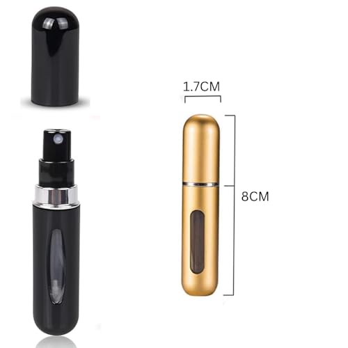 Image of CUTDOT | Refillable Perfume Bottle | Mini Pocket Size Refillable Aluminum Glass Empty Bottle | 5ML | Pack of 1. (1)