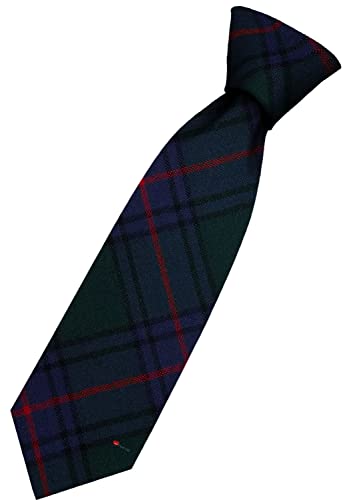 Cravate en laine fabriquée en Écosse Shaw Modern Tartan, le cadeau idéal pour homme raffiné