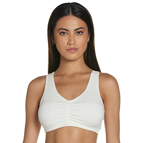 Best Bras for Wide Set Breasts: 11 Amazon Best-Sellers That Finally Solve Your Fit Problems 6 HANES ComfortFlex Fit Cotton Pullover - 2 Pack - H570 - White, Large