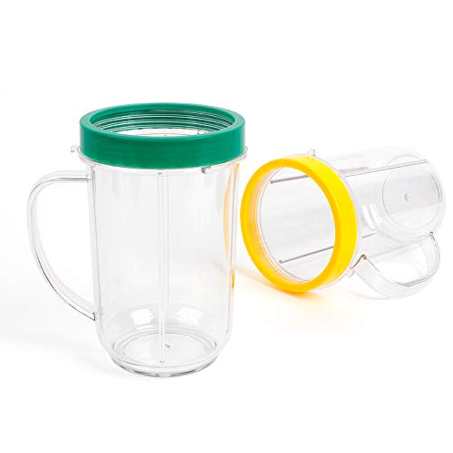 Set 6 piezas tazas 16oz reemplazo para Magic Bullet miniatura 5