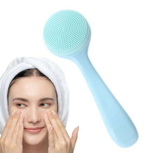 Cepillo de limpieza facial manual de silicona, cepillo de limpieza facial manual de silicona para el cuidado de la piel facial y masaje