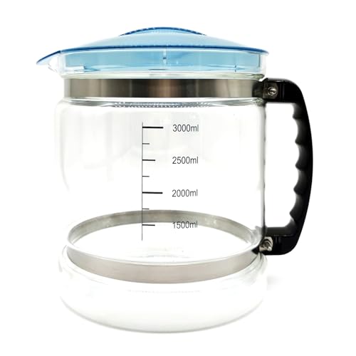 Lerpwige Colector de agua de vidrio de alta capacidad 4L para encimeras Destiladores Electrodomésticos Contenedor destilado Gran Capacidad Colector destilado