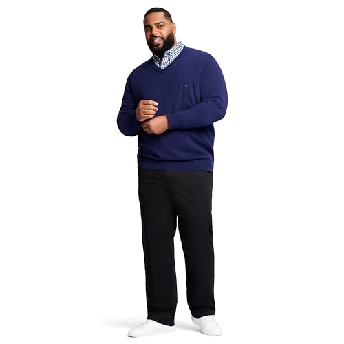 IZOD Men's Big and Tall Performance Stretch Flat Front Pant4