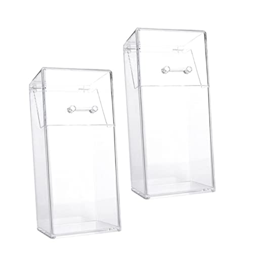 MUSISALY 2個透明アクリル 収納ボックス 多機能文房具ホルダー 収納キャニスター 化粧品 オフィス小物整理
