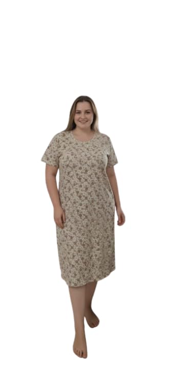 A line Plus Size Printed Jumbo Maternity Nightdress-image-6