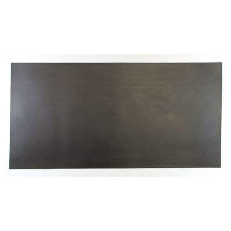 Rubber Sheet, SBR, Rubber Width 24 in, Rubber Length 12 in, Rubber Thickness 1/8 in, 70A, Plain Backing
