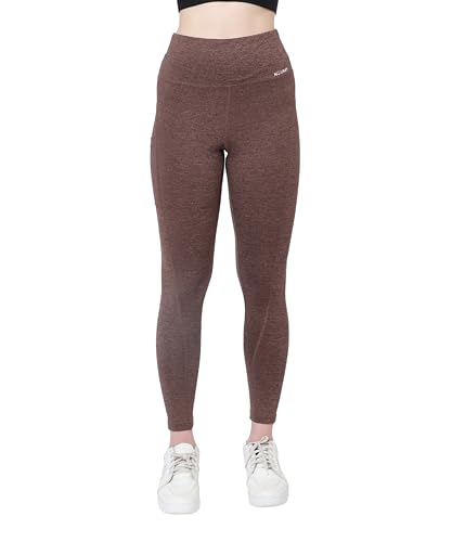 Image of Glamoras Women Polyester Spandex High Waist Gym Legging with Side Pocket, 4-Way Stretch, Squat-Proof, Moisture-Wicking Yoga Pants, Workout Tights for Running, Gym, Fitness, Training, Yoga & Activewear