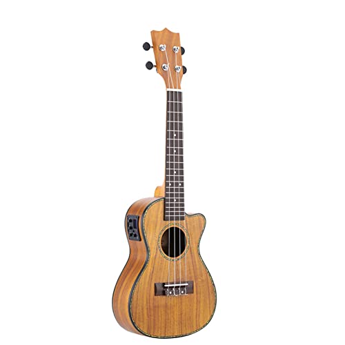Btuty 24 pouces Cutaway Ukulélé Hawaii Guitar Instrument LED EQ Koa/contreplaqué Cowry Shell Brims/OX Bone Saddle / 4… - Les Beatles, Paul McCartney, John Lennon, RIngo Starr, George Harrison Btuty 24 pouces Cutaway Ukulélé Hawaii Guitar Instrument LED EQ Koa/contreplaqué Cowry Shell Brims/OX Bone Saddle / 4…