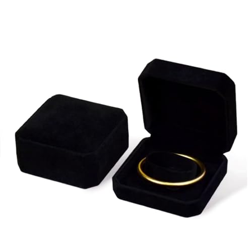 JBLJDWD Bracelet Box Jewellery Gift Box Elegant Plush Bracelet Gift Boxes Easy to Use Suitable for Jewelry Bracelets Watches and Necklaces Storage or Gifts Boxes (Black)