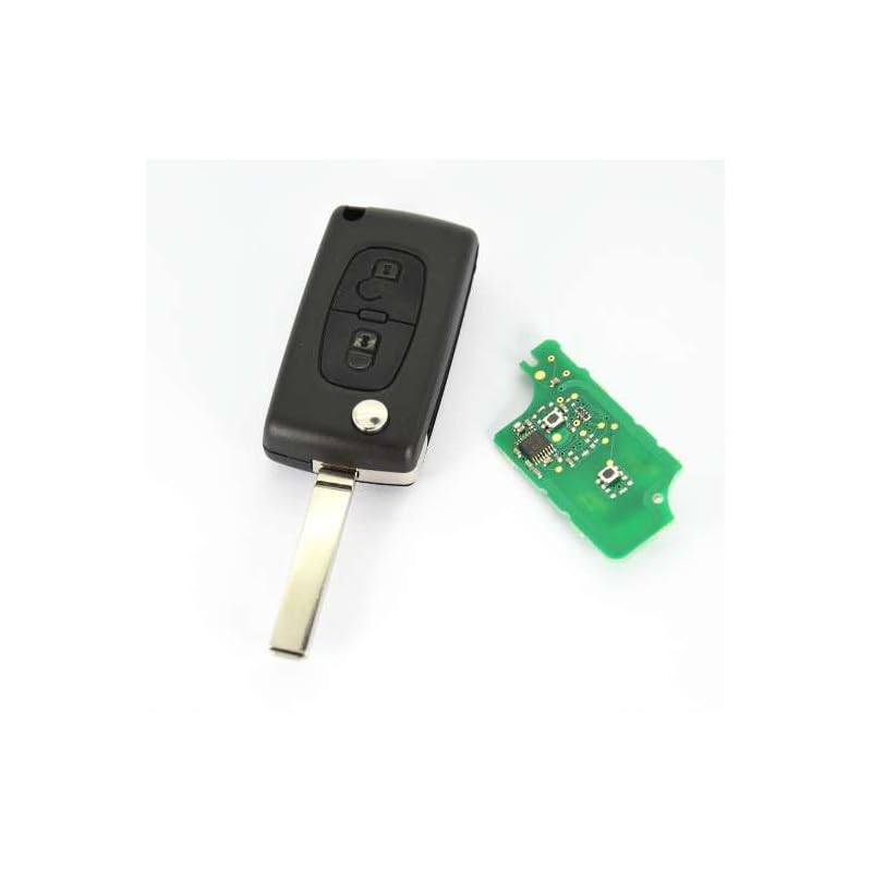 Télécommande émetteur compatible avec Peugeot Partner 2 boutons 6490C7 649041