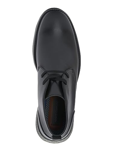 Vince Camuto Mens Black Comfort Soleh Round Toe Lace-Up Leather Chukka Boots 11 M3