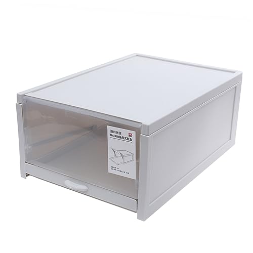 HOOTNEE 1Pc Convenient Shoes Storage Box with Transparent Cover Push Pull Design for Easy Access Compact Household Shoe Container for Organizing Entryway and Closet