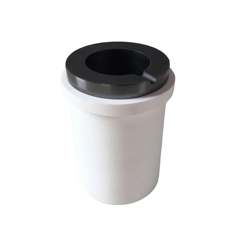 Graphite Crucible, Quartz Coat, Smelting Gold, Silver Anti-Corrosion Durable Medium 1PC(Color:5kg Graphite)