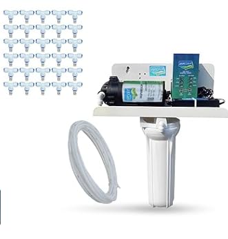 water zone SGS Fogger Kit with 20 nozzles for Dairy Farms, Restaurants, Cafes and Outdoor Spaces Misting-picture-0