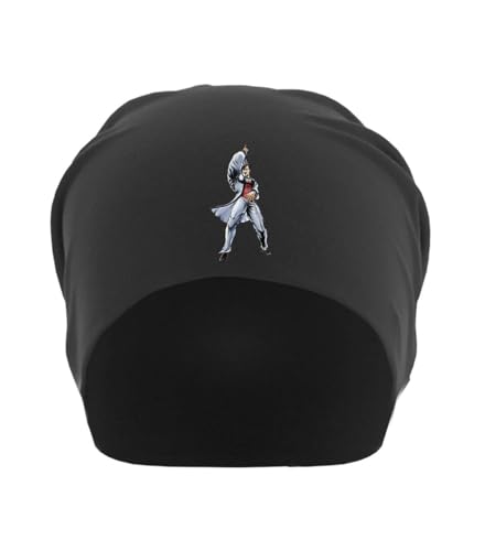 Bonnet en coton fin noir pour les sorties urbaines et les soirées fraîches Anime 91