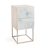 TOUCH OF LUX – Rifinito in un design in marmo grigio e rosa con sottili gambe dorate per un'estetica glam moderna.