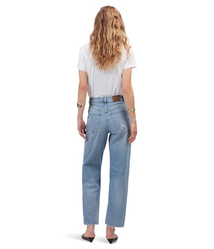 Madewell Women's Perfect Vintage Wide Light Crop in Hallstead Wash2