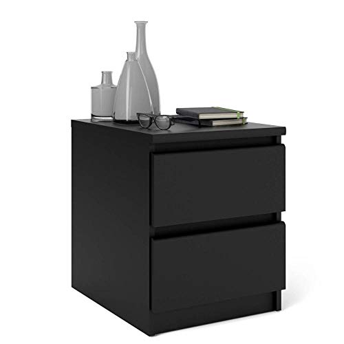 CRIADO NAIA PRETO 2 GAVETAS 40X50X50H