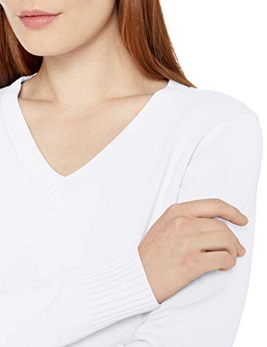 Image of Amazon Essentials Women's Lightweight Long-Sleeve V-Neck Cotton Sweater