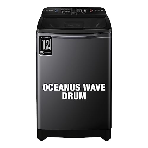 Haier 9 Kg 5 Star Fully Automatic Top Load Washing Machine (2023 Model, HSW90-678ES8, Oceanus Wave Drum,Dark Jade Silver)
