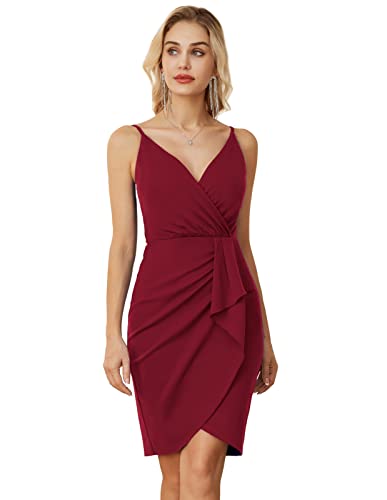 GRACE KARIN Damen Ärmellos V Ausschnitt Trägerkleid Kleid perlenkleider...