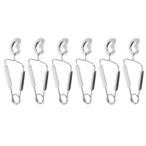 TOYZFRIENDY Pinces À Escargots En Acier Inoxydable 6 Pièces Avec Ressort Ergonomique Anti-Brûlure Outils De Service Pour Fruits De Mer Et Escargots Cuisine