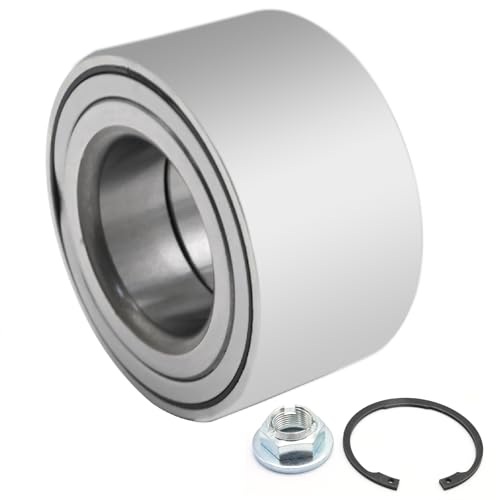 1484269 Bearing, Front Hub Wheel Bearing Kit with Circlip and Nut Replacement for Ford Transit Connect 2002-2013 1.8 TDCi 1.8 16V LPG 1.8 Di Replaces 4366990 2T14-1K018-BA