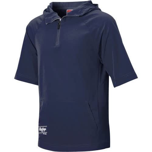 Rawlings Jaqueta de manga curta com sincronização de cores para meninos, grande, azul marinho
